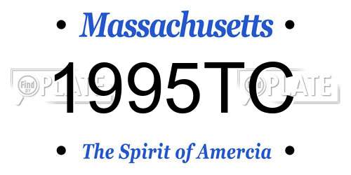 1995TC Massachusetts License Plate