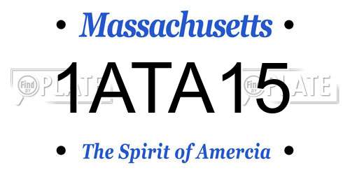 1ATA15 Massachusetts License Plate