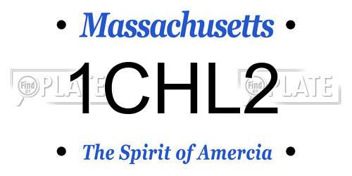1CHL2 Massachusetts License Plate