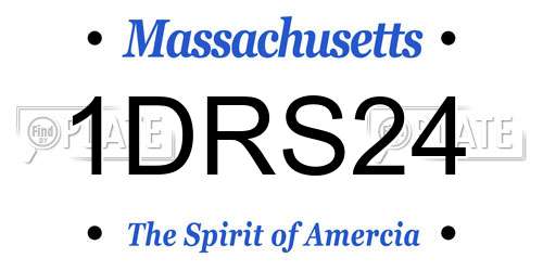 1DRS24 Massachusetts License Plate