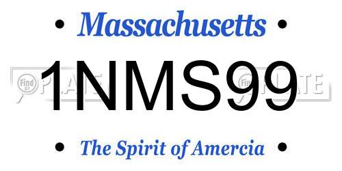 1NMS99 Massachusetts License Plate