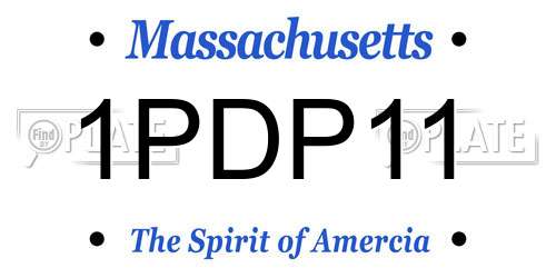 1PDP11 Massachusetts License Plate