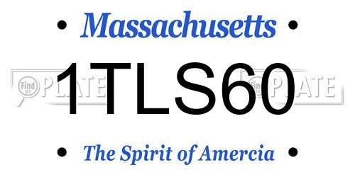 1TLS60 Massachusetts License Plate