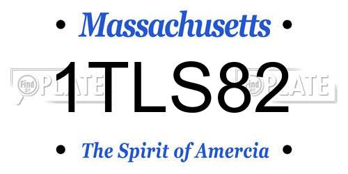 1TLS82 Massachusetts License Plate