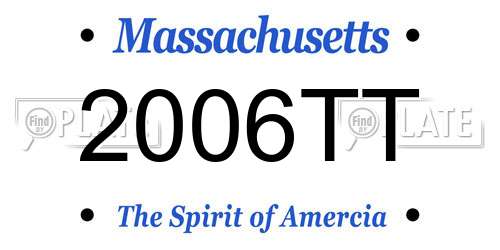 2006TT Massachusetts License Plate