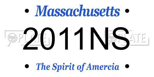 2011NS Massachusetts License Plate