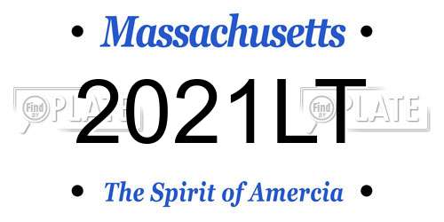 2021LT Massachusetts License Plate