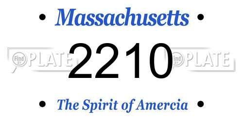 2210 Massachusetts License Plate