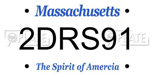 2DRS91 Massachusetts License Plate