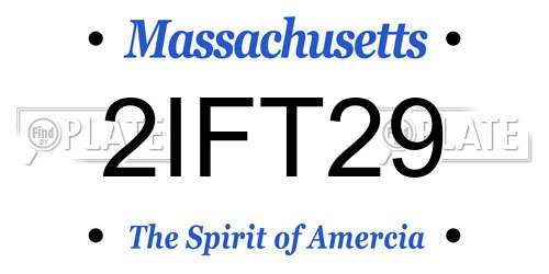 2IFT29 Massachusetts License Plate