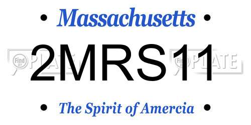 2MRS11 Massachusetts License Plate
