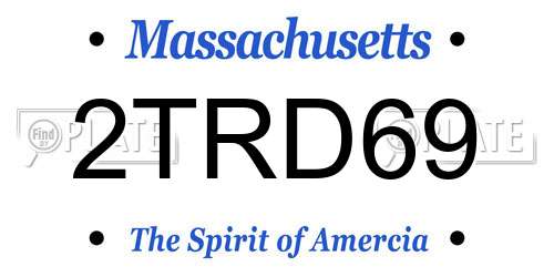 2TRD69 Massachusetts License Plate