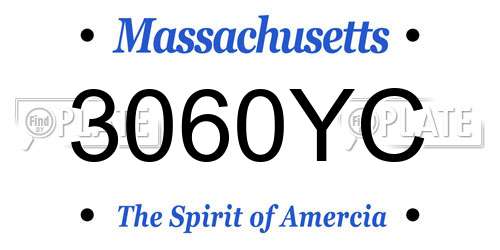 3060YC Massachusetts License Plate