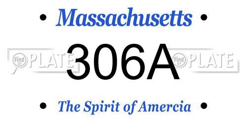 306A Massachusetts License Plate