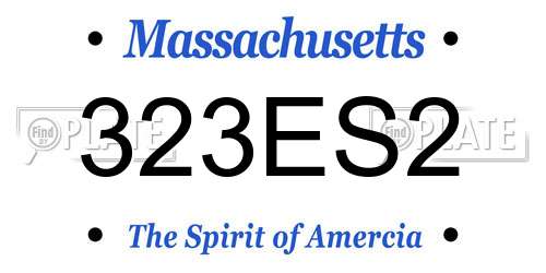 323ES2 Massachusetts License Plate
