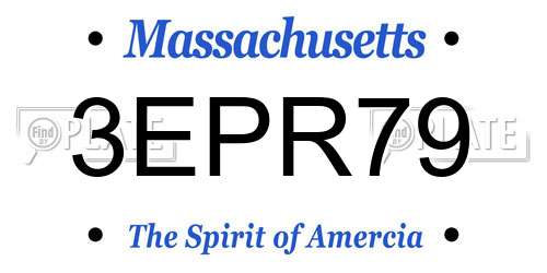 3EPR79 Massachusetts License Plate