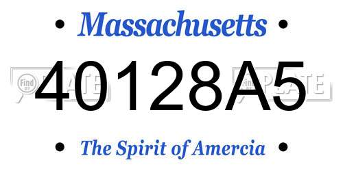 40128A5 Massachusetts License Plate
