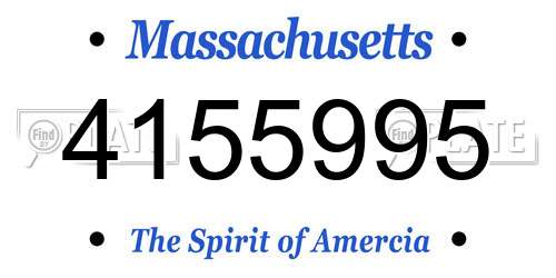 4155995 Massachusetts License Plate