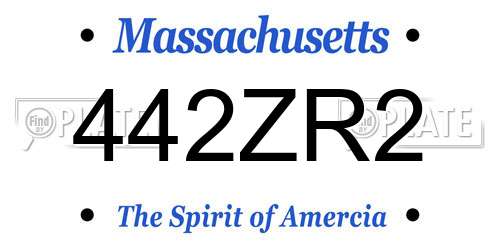 442ZR2 Massachusetts License Plate