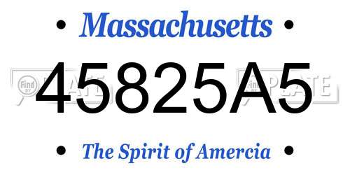 45825A5 Massachusetts License Plate