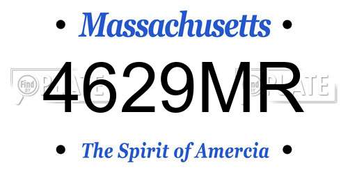 4629MR Massachusetts License Plate