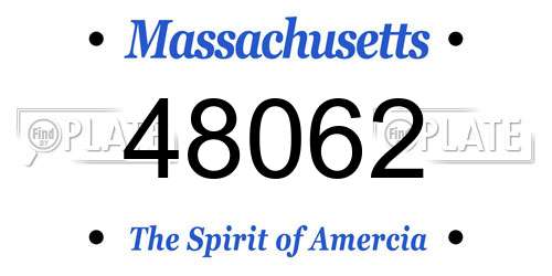 48062 Massachusetts License Plate