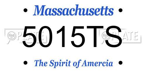 5015TS Massachusetts License Plate