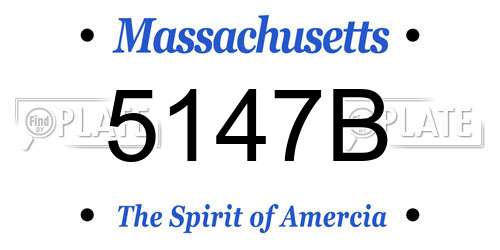 5147B Massachusetts License Plate