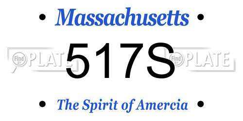 517S Massachusetts License Plate