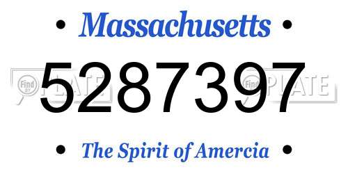 5287397 Massachusetts License Plate