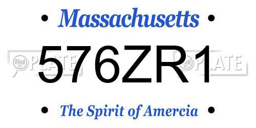 576ZR1 Massachusetts License Plate