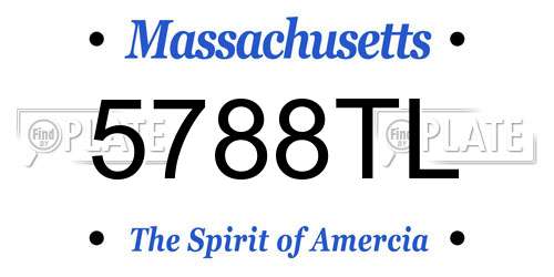 5788TL Massachusetts License Plate