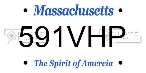 591VHP Massachusetts License Plate