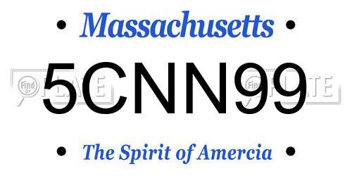 5CNN99 Massachusetts License Plate