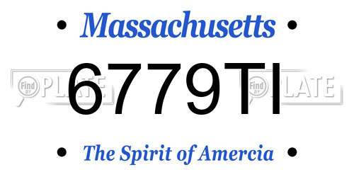 6779TI Massachusetts License Plate