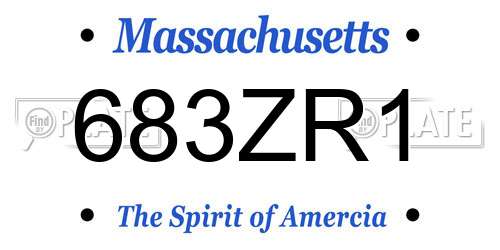 683ZR1 Massachusetts License Plate