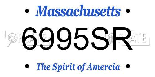 6995SR Massachusetts License Plate