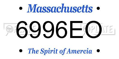 6996EO Massachusetts License Plate