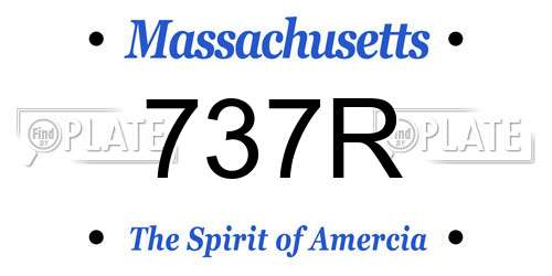 737R Massachusetts License Plate