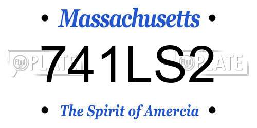 741LS2 Massachusetts License Plate