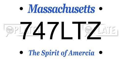 747LTZ Massachusetts License Plate