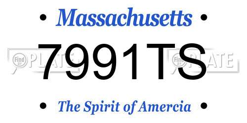 7991TS Massachusetts License Plate