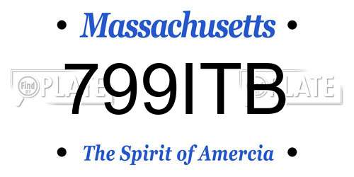 799ITB Massachusetts License Plate