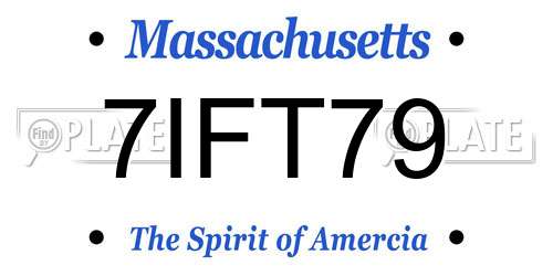 7IFT79 Massachusetts License Plate