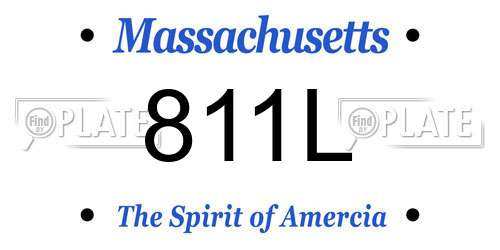 811L Massachusetts License Plate