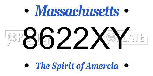8622XY Massachusetts License Plate