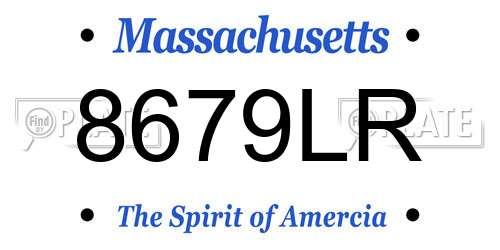 8679LR Massachusetts License Plate