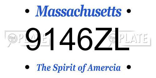 9146ZL Massachusetts License Plate
