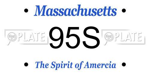 95S Massachusetts License Plate