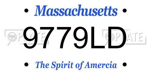 9779LD Massachusetts License Plate